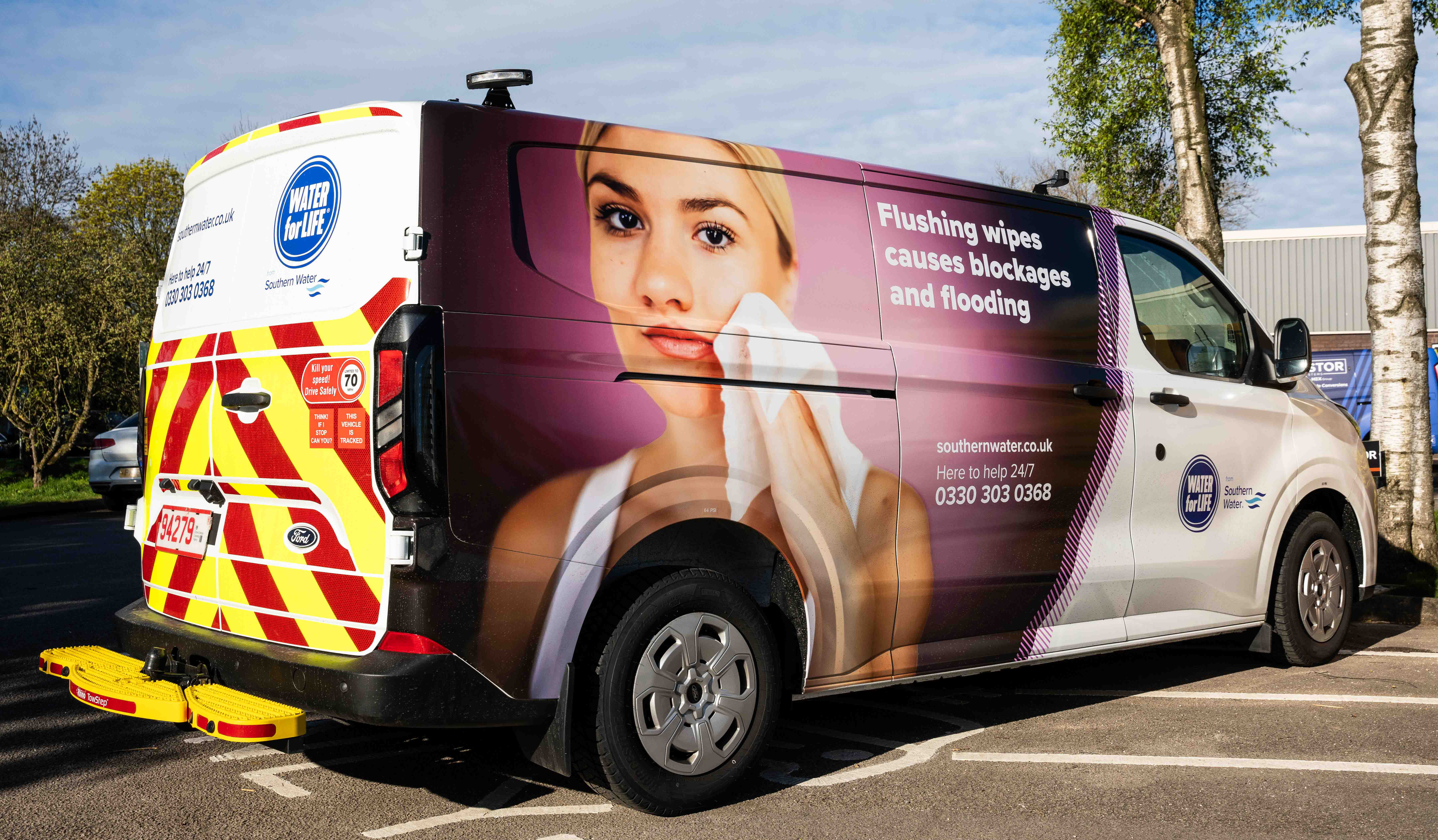 Eco-wrapped branded vans save tonnes of waste